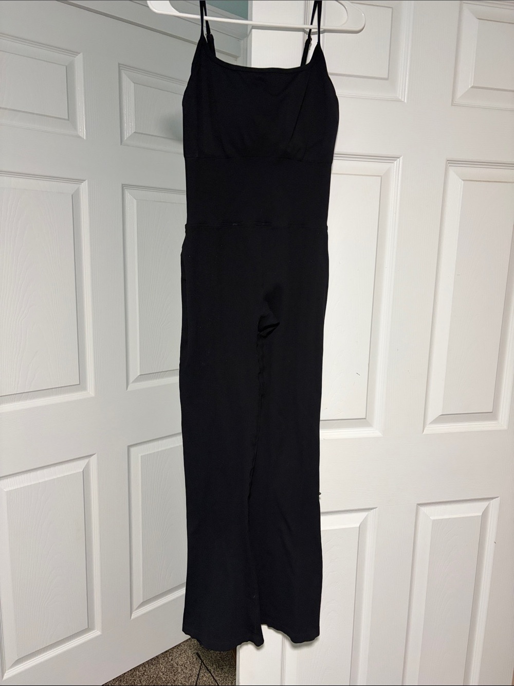 Women's Black Spaghetti-Strap Jumpsuit